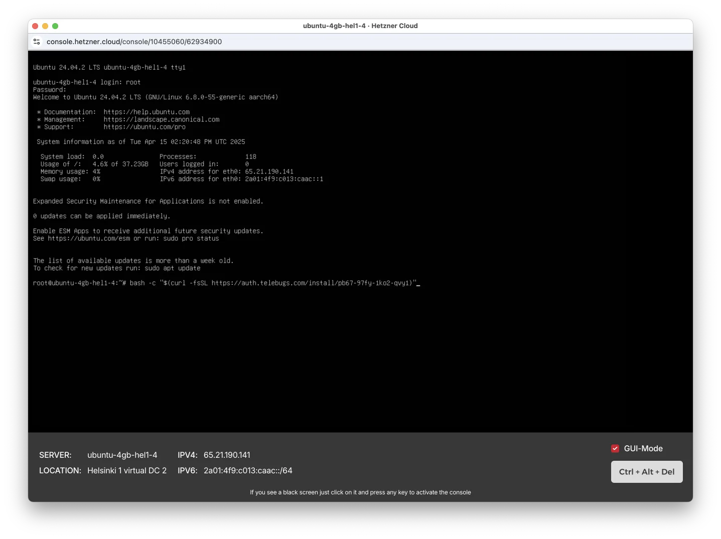 Telebugs installation script